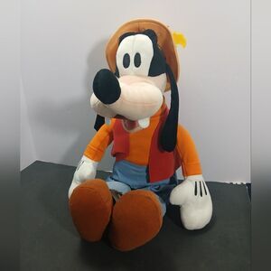 Disney Parks Authentic Goofy Gone Fishing 20” Plush Doll Stuffed Animal Toy NWT